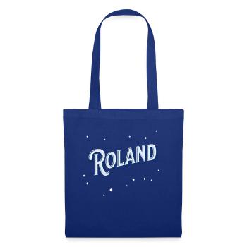 Roland Namen personalisiert - Stoffbeutel - Royalblau - Vorne