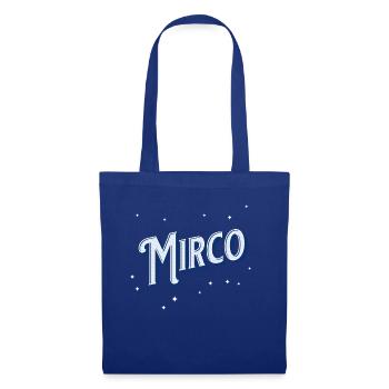 Mirco Namen personalisiert - Stoffbeutel - Royalblau - Vorne