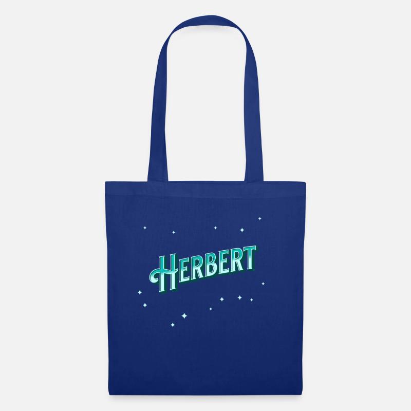 Herbert Namen personalisiert - Stoffbeutel - Royalblau