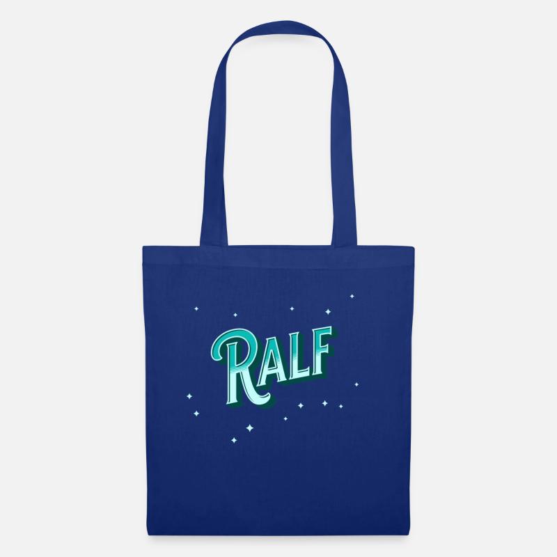Ralf Namen personalisiert - Stoffbeutel - Royalblau