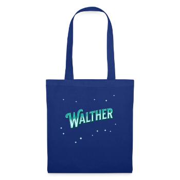 Walther Namen personalisiert - Stoffbeutel - Royalblau - Vorne