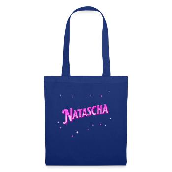 Natascha Namen personalisiert - Stoffbeutel - Royalblau - Vorne