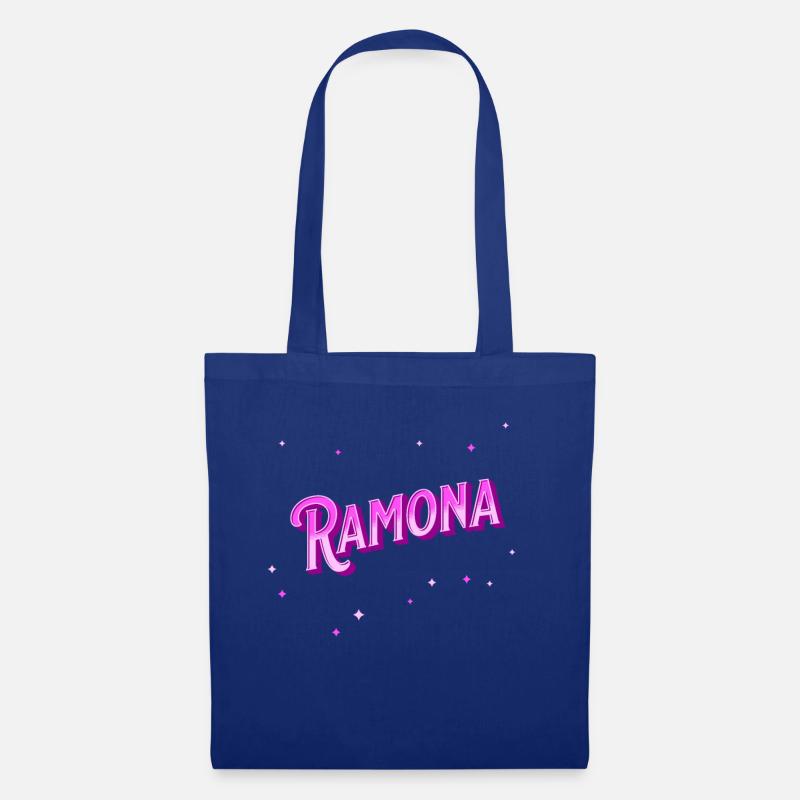 Ramona Namen personalisiert - Stoffbeutel - Royalblau