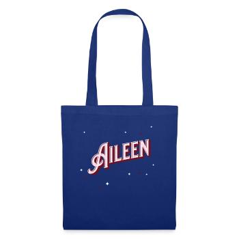 Aileen Namen personalisiert - Stoffbeutel - Royalblau - Vorne
