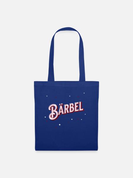 Bärbel Namen personalisiert - Stoffbeutel - Royalblau
