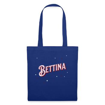 Bettina Namen personalisiert - Stoffbeutel - Royalblau - Vorne