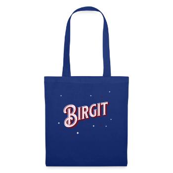 Birgit Namen personalisiert - Stoffbeutel - Royalblau - Vorne