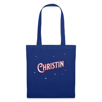 Christin's name personalized - Tote Bag - royal blue - Front