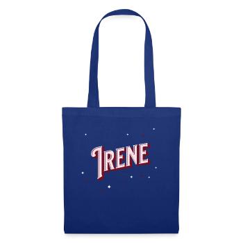 Irene Namen personalisiert - Stoffbeutel - Royalblau - Vorne