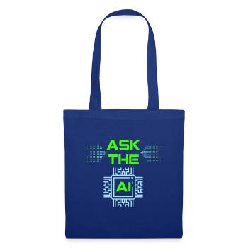 AI Artificial Intelligence Funny Nerd Saying - Tote Bag - royal blue - Front