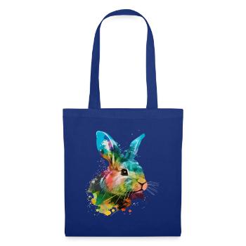 Cute little rabbit For rabbit lovers Colorful - Tote Bag - royal blue - Front