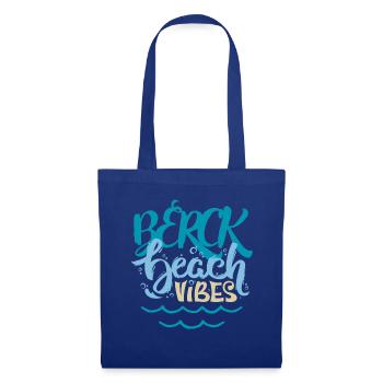 Berck beach vibes Retro vintage Berck plage 62 - Sac en tissu - bleu royal - Devant