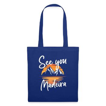 Randonnée en montagne à Madère - Sac en tissu - bleu royal - Devant