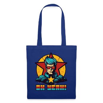 coolitude des années 80 : Oh oui lunettes de soleil Star - Sac en tissu - bleu royal - Devant