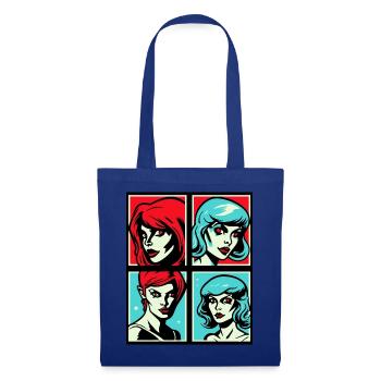 Est-ce du pop art ? La diversité des femmes - Sac en tissu - bleu royal - Devant