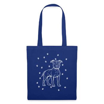 American Staffordshire Terrier with small paws - Tote Bag - royal blue - Front