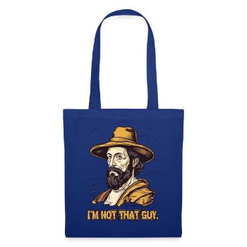 Je ne suis pas ce type (peintre célèbre) - Sac en tissu - bleu royal - Devant