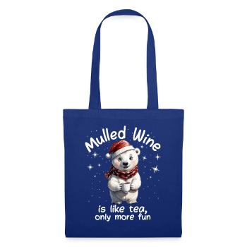 Christmas Market Funny Mulled Wine Drink Sayings - Tote Bag - royal blue - Front