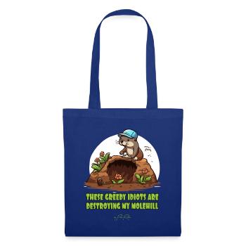 The environmentally conscious mole gardener - Tote Bag - royal blue - Front