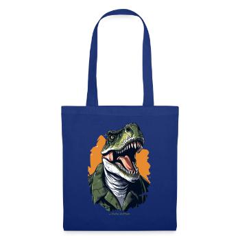 Un humain comme un dinosaure T Rex - Sac en tissu - bleu royal - Devant