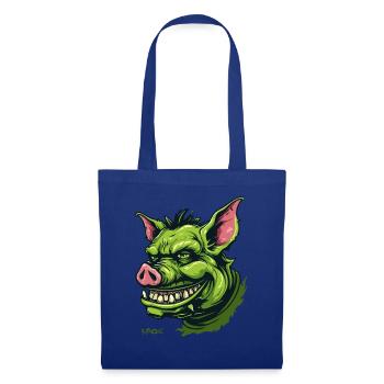 Green Goblin Pig - Tote Bag - royal blue - Front