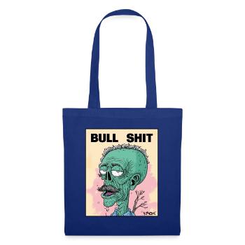 Bullshit Art Cartoon Skull Zombie - Tote Bag - royal blue - Front
