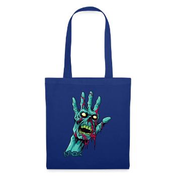 Zombie hand with skull - Tote Bag - royal blue - Front