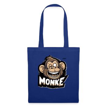 A funny monkey - Tote Bag - royal blue - Front