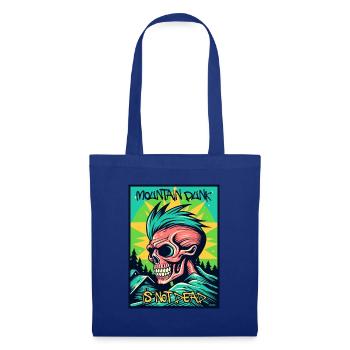 Berg Punk ist nicht tot: Totenkopf, Zombie-Punk - Stoffbeutel - Royalblau - Vorne