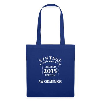 Birthday Vintage Born 2015 Limited - Tote Bag - royal blue - Front