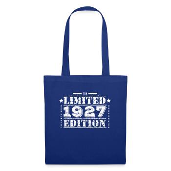 1927 Limited Edition Geburtstag - Stoffbeutel - Royalblau - Vorne