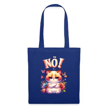 Chat drôle de dire non ! Pour les amoureux des chats - Sac en tissu - bleu royal - Devant