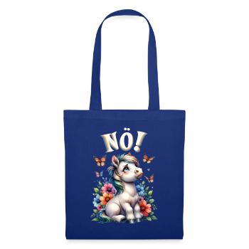 Drôle de cheval qui dit non ! pour les amoureux des chevaux - Sac en tissu - bleu royal - Devant