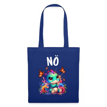 Dinosaur Saying Nope for Boys and Girls - Tote Bag - royal blue - Front