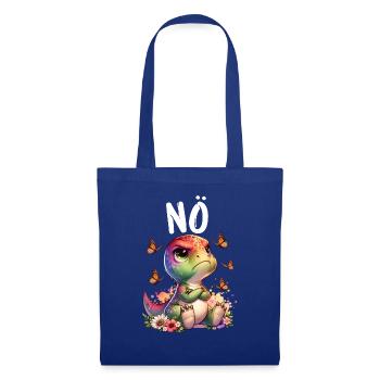 dinosaures Dinos disant non pour les garçons et les filles - Sac en tissu - bleu royal - Devant