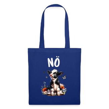 Vache disant non pour les garçons et les filles - Sac en tissu - bleu royal - Devant