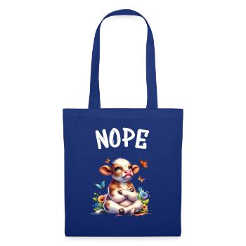 Cow Saying Nope for Boys and Girls - Tote Bag - royal blue - Front