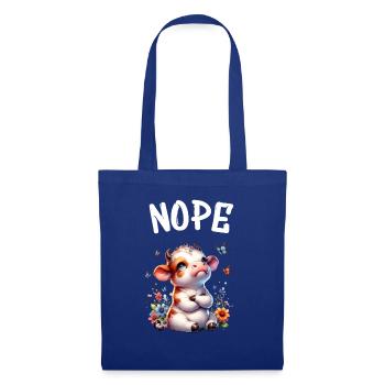 Cow Saying Nope for Boys and Girls - Tote Bag - royal blue - Front
