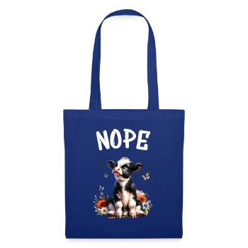 Cow Saying Nope for Boys and Girls - Tote Bag - royal blue - Front