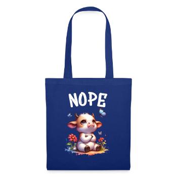 Cow Saying Nope for Boys and Girls - Tote Bag - royal blue - Front