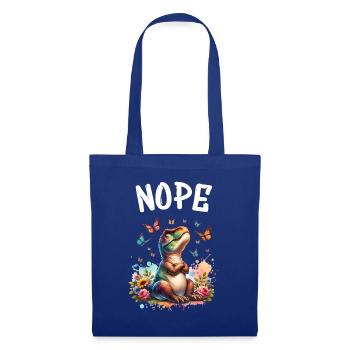 Dinosaur Saying Nope for Boys and Girls - Tote Bag - royal blue - Front