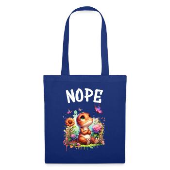 Dinosaur Saying Nope for Boys and Girls - Tote Bag - royal blue - Front