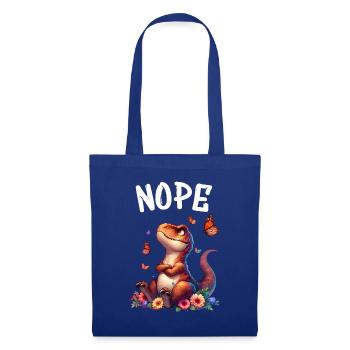 Dinosaur Saying Nope for Boys and Girls - Tote Bag - royal blue - Front