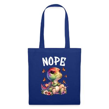 Dinosaur Saying Nope for Boys and Girls - Tote Bag - royal blue - Front