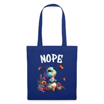 Dinosaur Saying Nope for Boys and Girls - Tote Bag - royal blue - Front