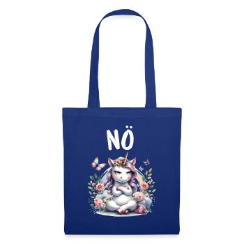 Licorne disant non Garçon et fille Créature mythique - Sac en tissu - bleu royal - Devant