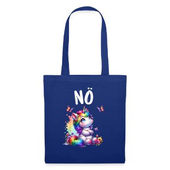 La licorne dit non aux créatures mythiques des garçons et des filles - Sac en tissu - bleu royal - Devant