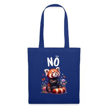 Panda roux Drôle de dicton Nope Renard de Feu - Sac en tissu - bleu royal - Devant