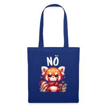 Panda roux Drôle Dicton Non, Renard de Feu - Sac en tissu - bleu royal - Devant