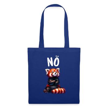 Roter Panda Lustiger Spruch Nö Feuerfuchs - Stoffbeutel - Royalblau - Vorne